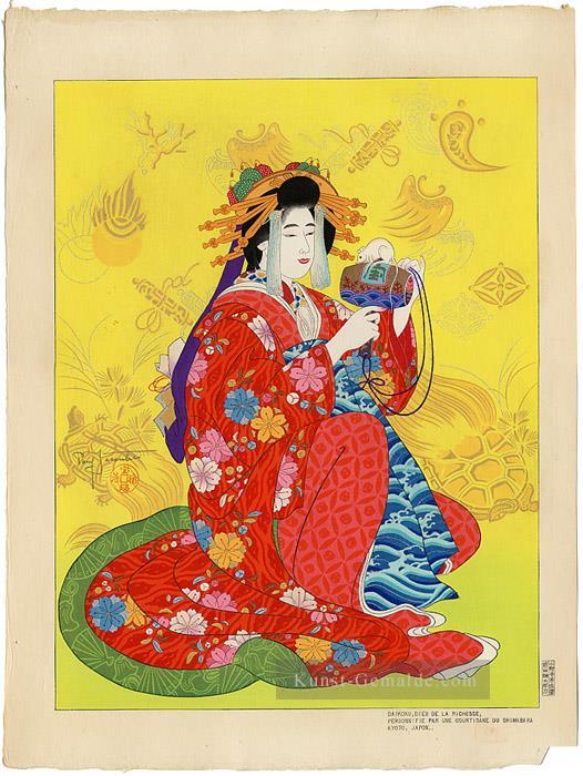 Daikoku dieu la richesse personnifie par une courtisane du shimabara kyoto japon 1952 japon japon 1952 Japanese Ölgemälde